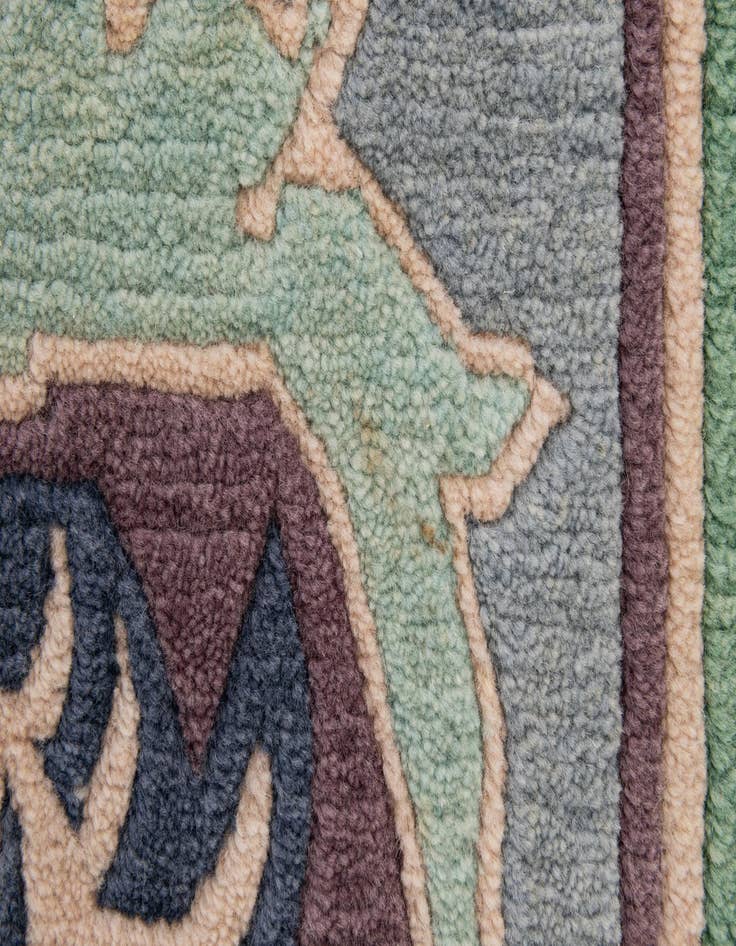 Detail image of  6' 7 x 9' 10  Hand Knotted Nepal Wool Rug