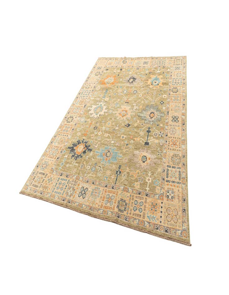 Detail image of  7' 10 x 10' 1  Hand Knotted Oushak Rug