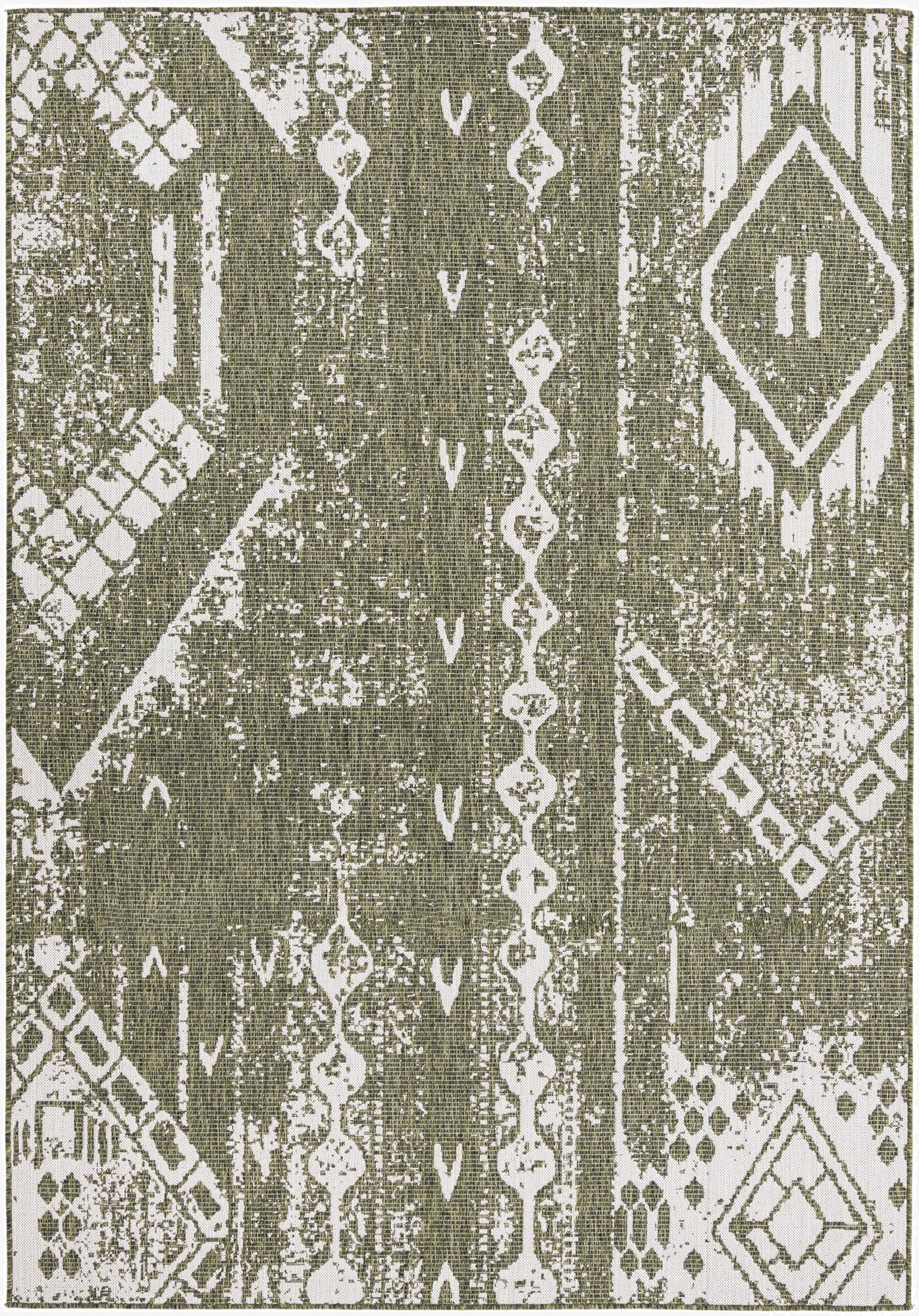  7' x 10'  Washable Bohemian Indoor / Outdoor Rug