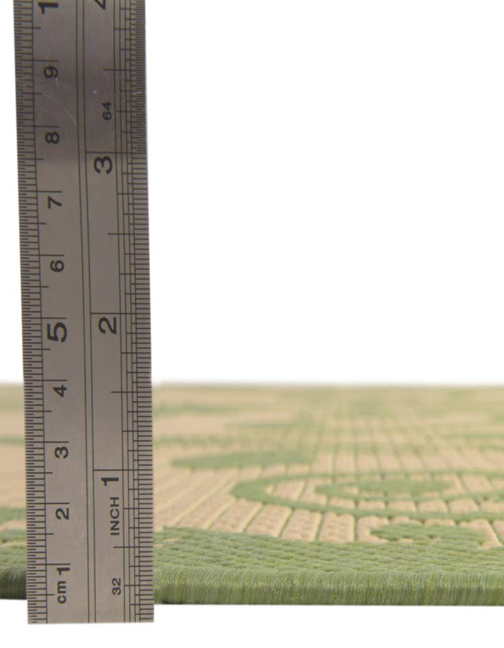 Detail image of  8' x 11' 4  Washable Botanical Indoor / Outdoor Rug