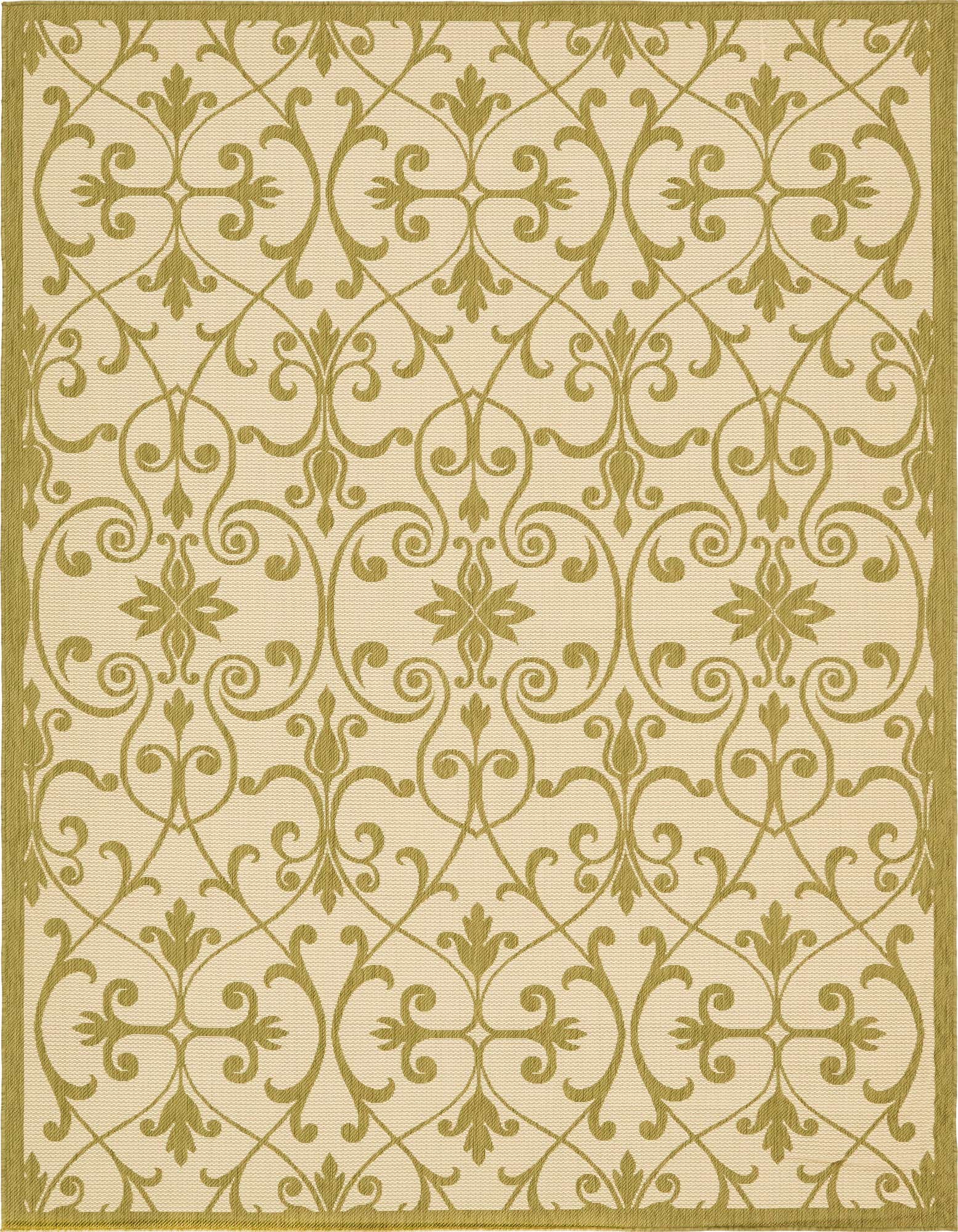 Primary image of  8' x 11' 4  Washable Botanical Indoor / Outdoor Rug