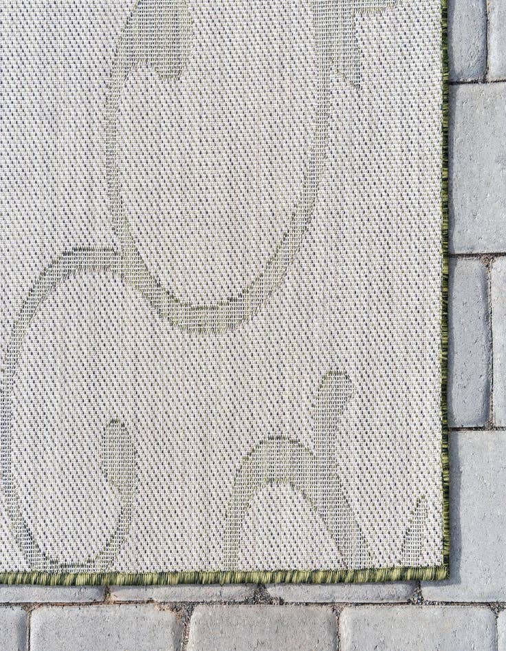 Detail image of  9' x 12'  Washable Botanical Indoor / Outdoor Rug