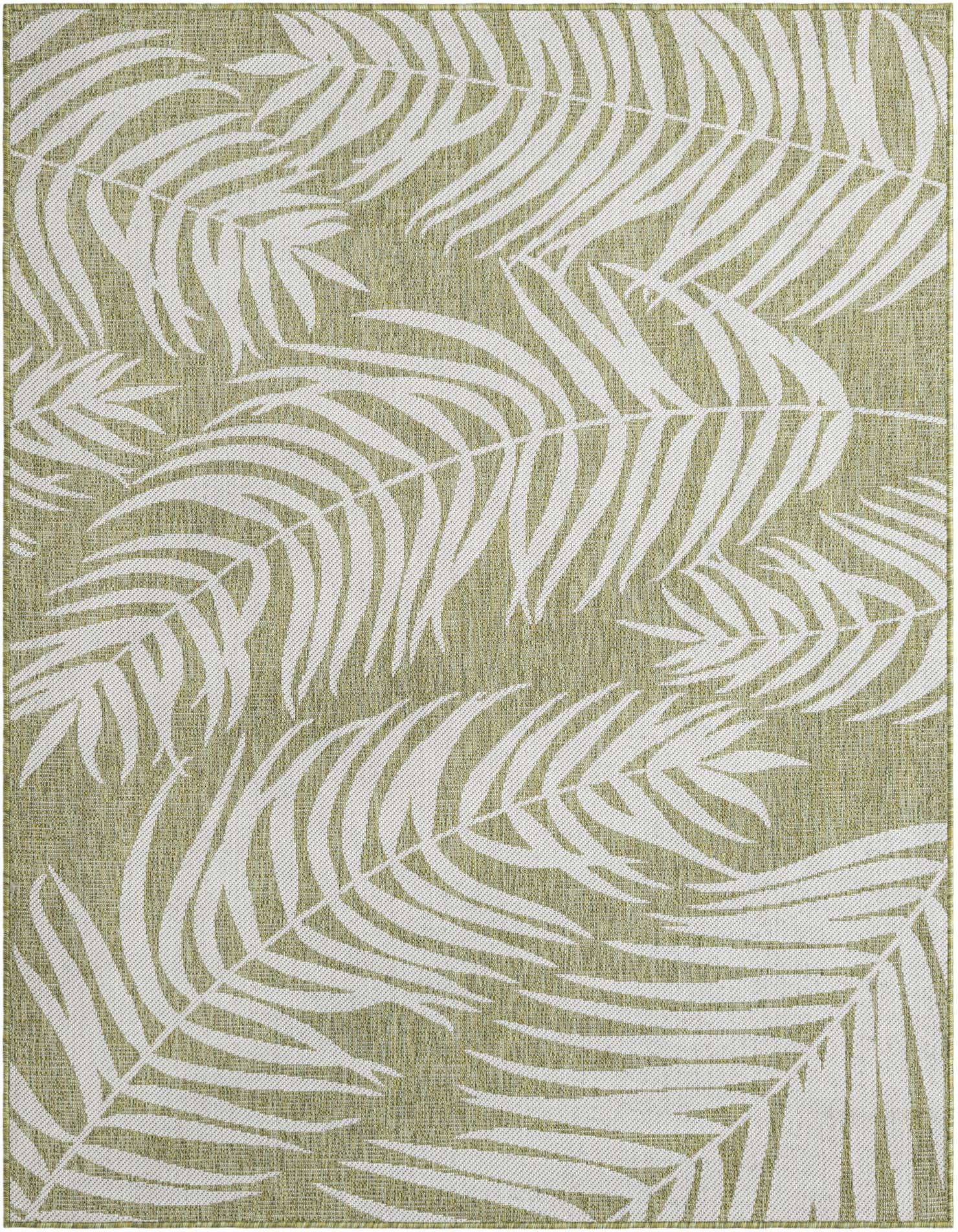 Primary image  5' 3 x 7'  Washable Botanical Indoor / Outdoor Rug