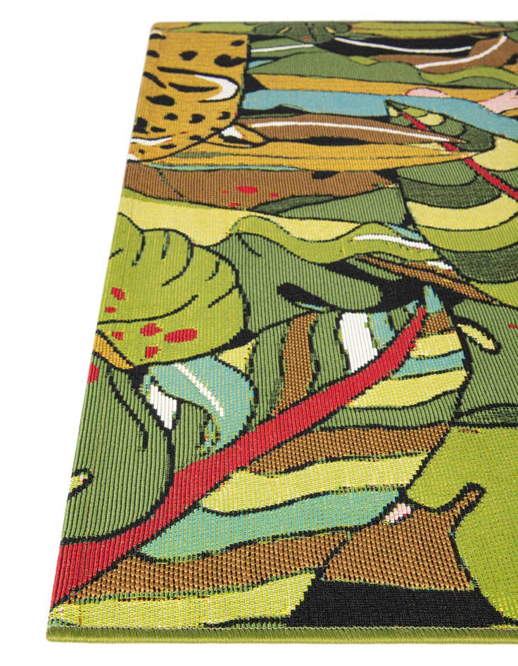 Detail image of  4' x 6'  Washable Botanical Indoor / Outdoor Rug