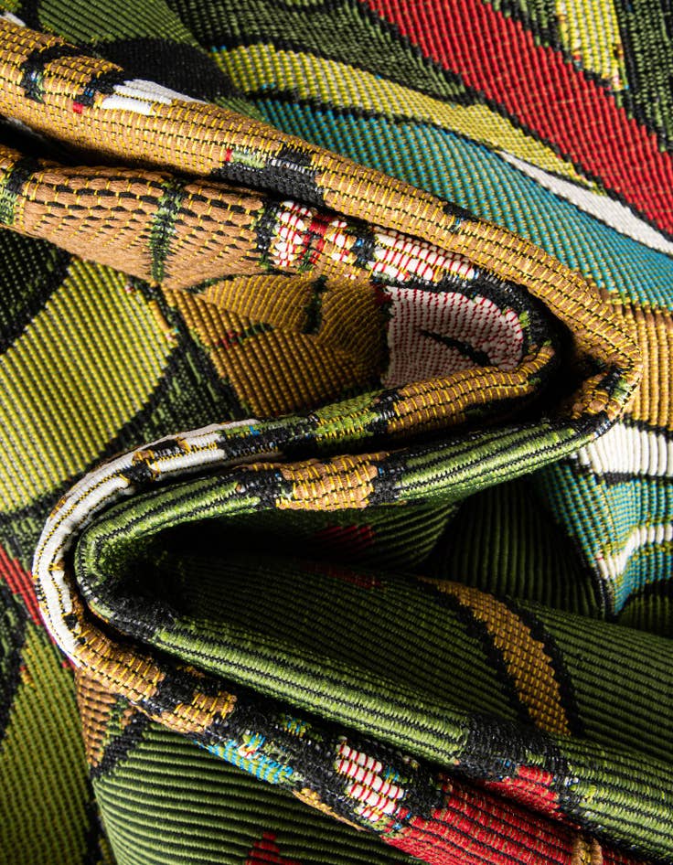 Detail image of  4' x 6'  Washable Botanical Indoor / Outdoor Rug