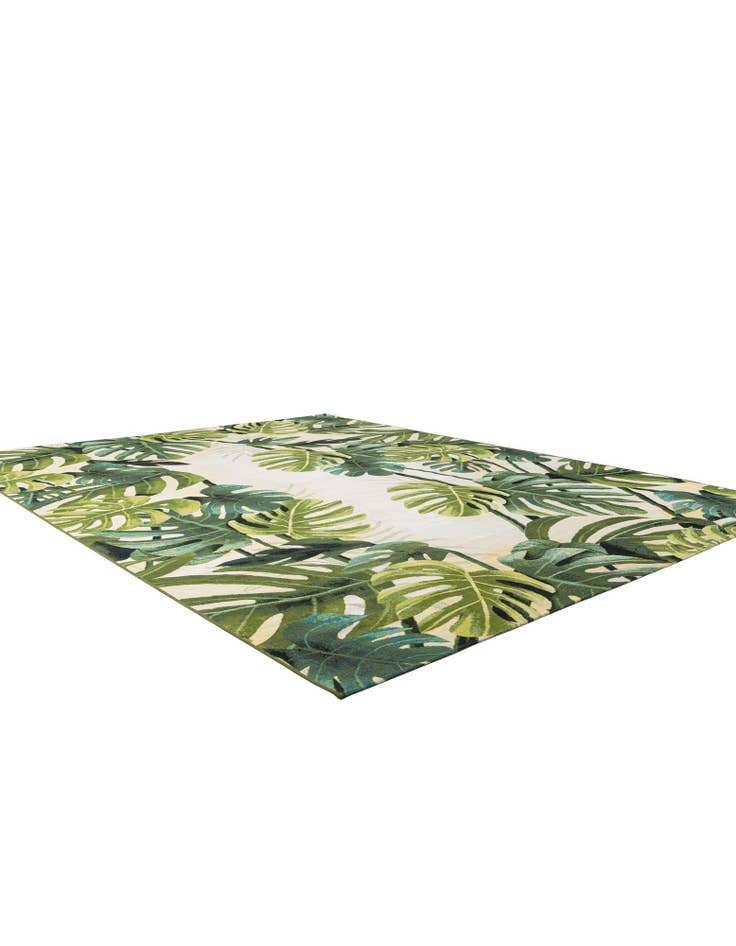 Detail image of  10' x 13'  Washable Botanical Indoor / Outdoor Rug
