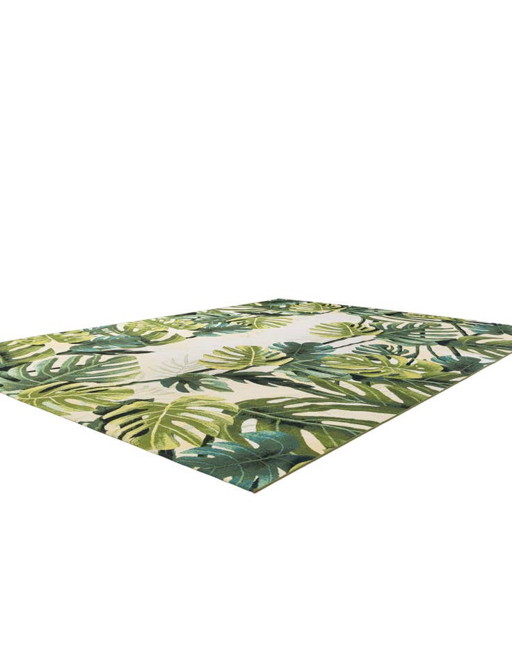 Detail image of  10' x 13'  Washable Botanical Indoor / Outdoor Rug