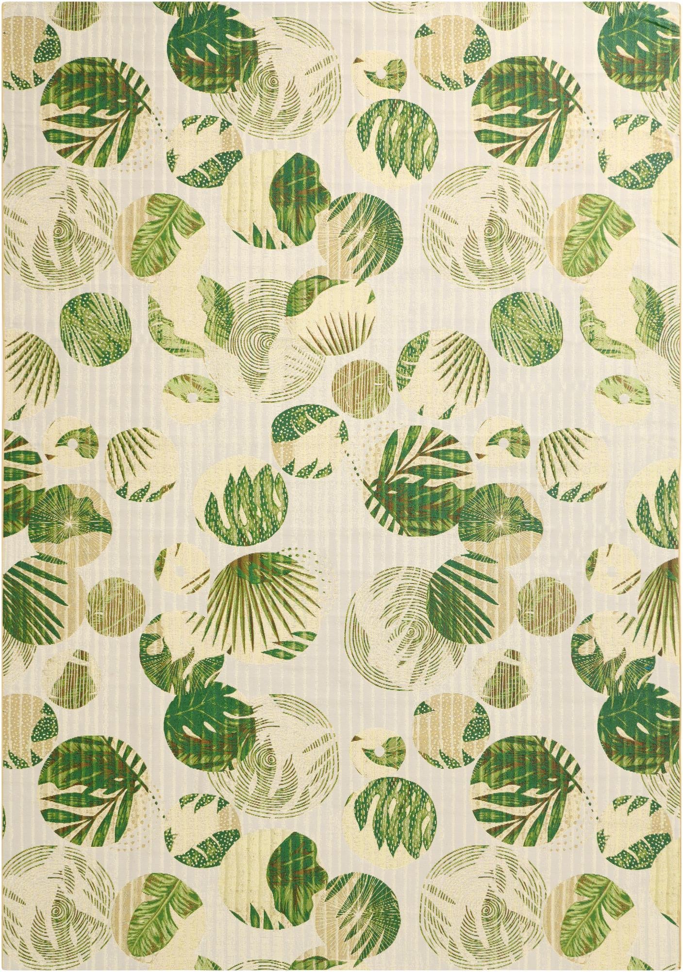 10' x 14' Washable Botanical Indoor / Outdoor Rug