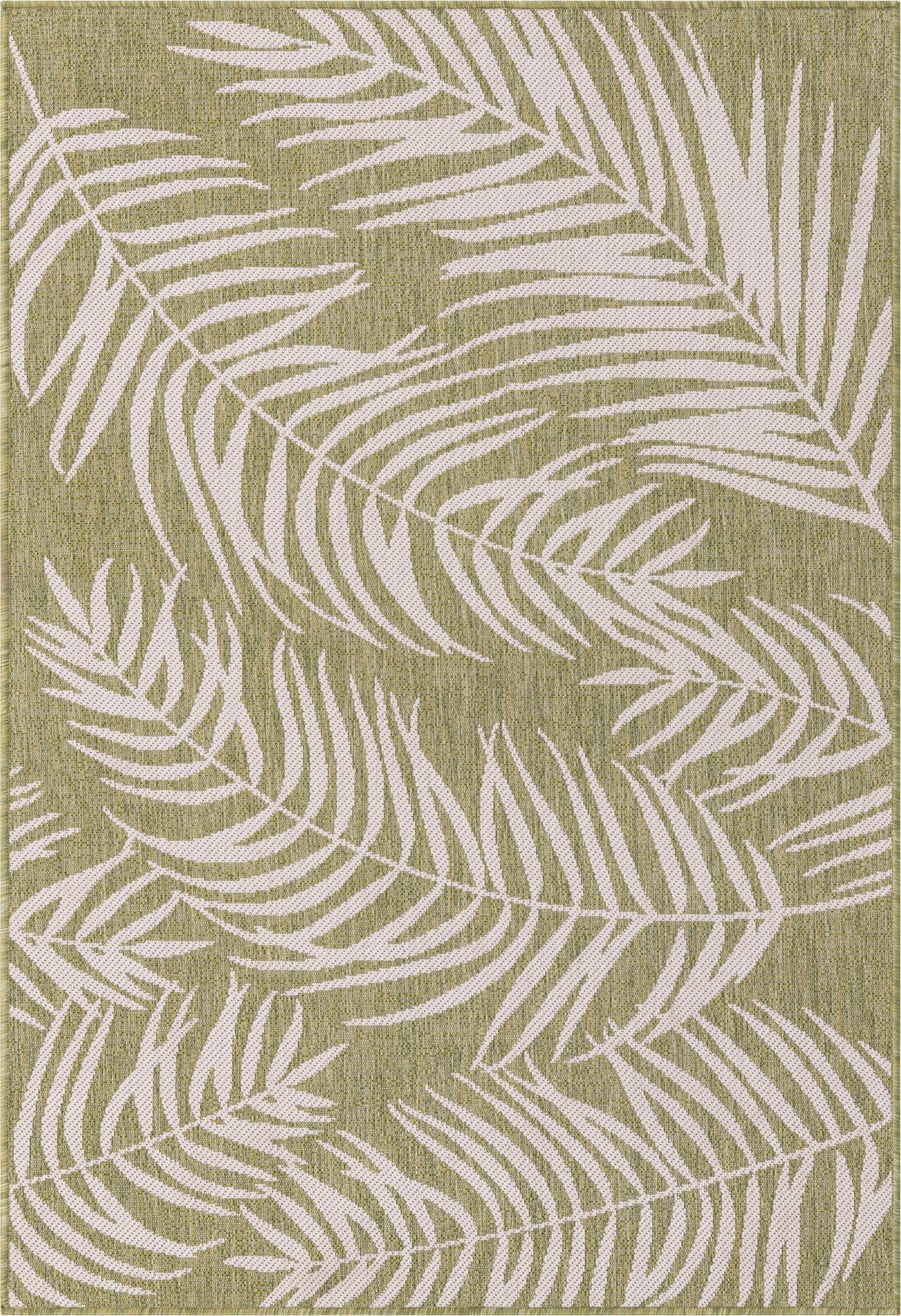 Primary image  4' x 6'  Washable Botanical Indoor / Outdoor Rug