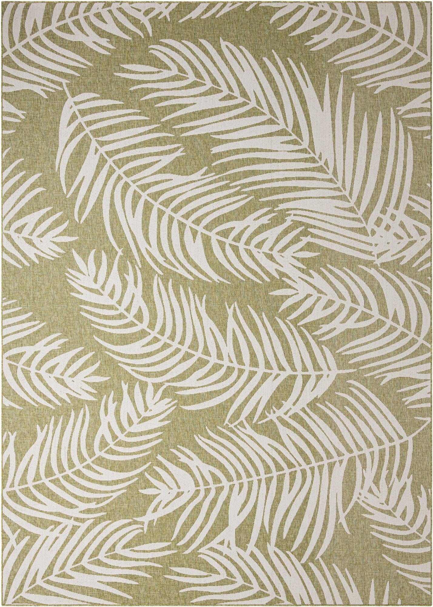 Primary image  10' x 14'  Washable Botanical Indoor / Outdoor Rug