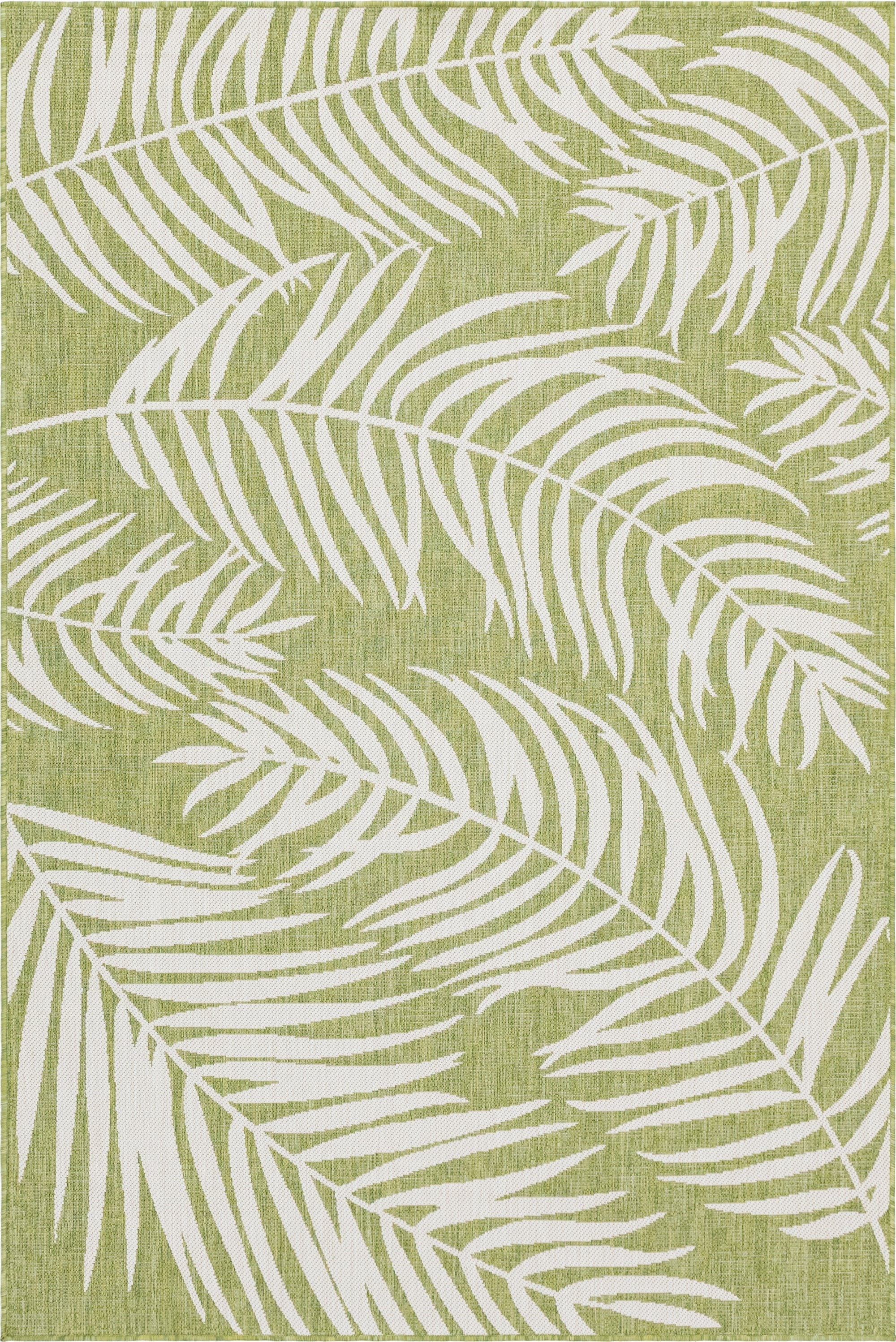  6' x 9'  Washable Botanical Indoor / Outdoor Rug