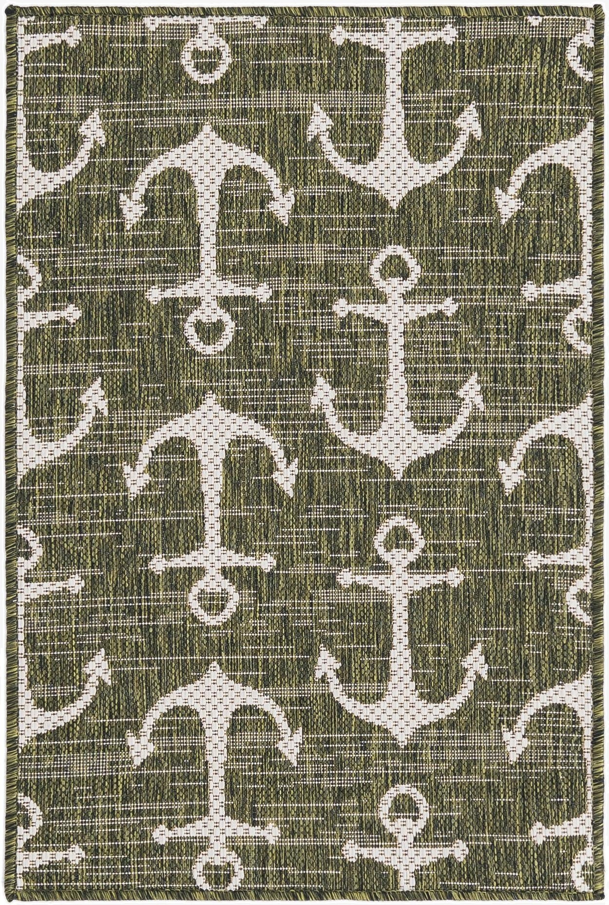  2' x 3'  Washable Coastal Indoor / Outdoor Rug