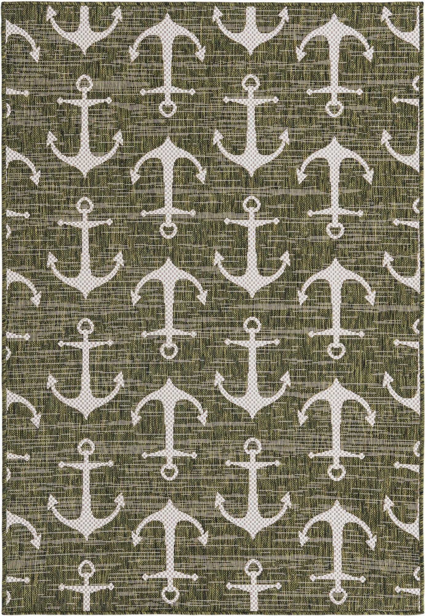  4' x 6'  Washable Coastal Indoor / Outdoor Rug