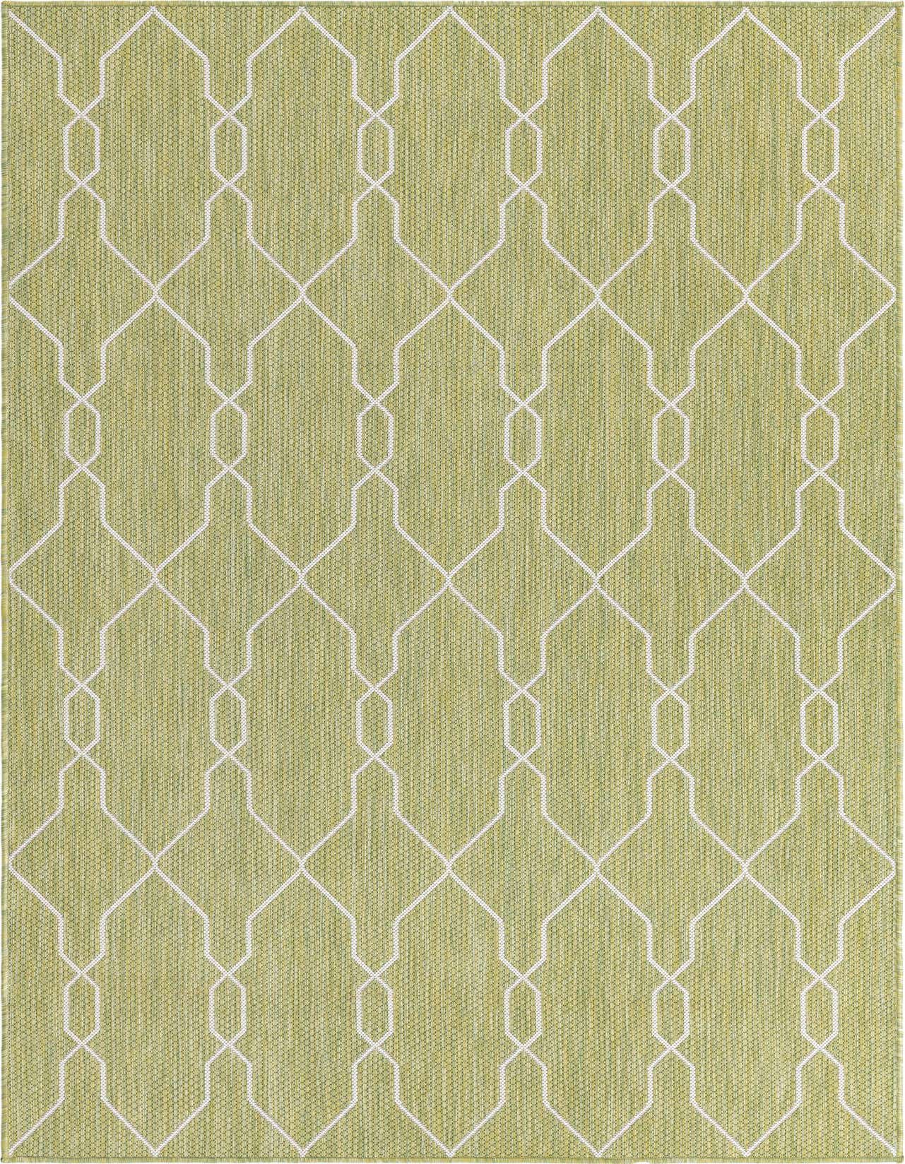 Primary image  5' 3 x 8'  Washable Lattice Indoor / Outdoor Rug