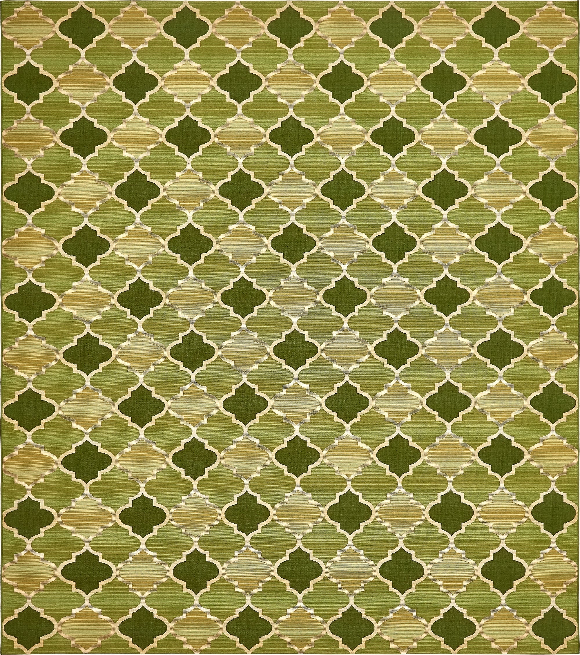  10' x 12'  Washable Lattice Indoor / Outdoor Rug