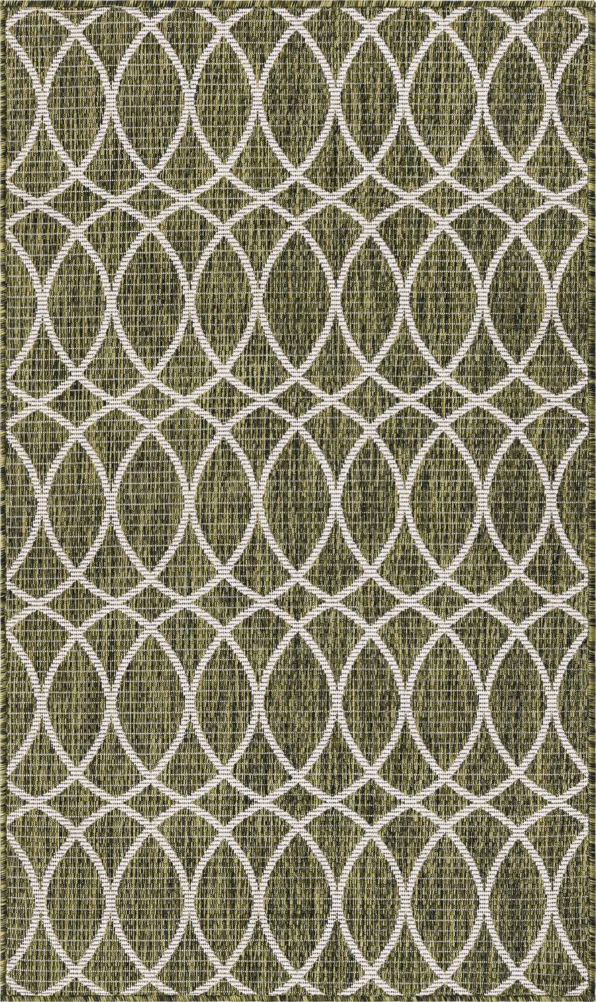  3' x 5' 3  Washable Lattice Indoor / Outdoor Rug
