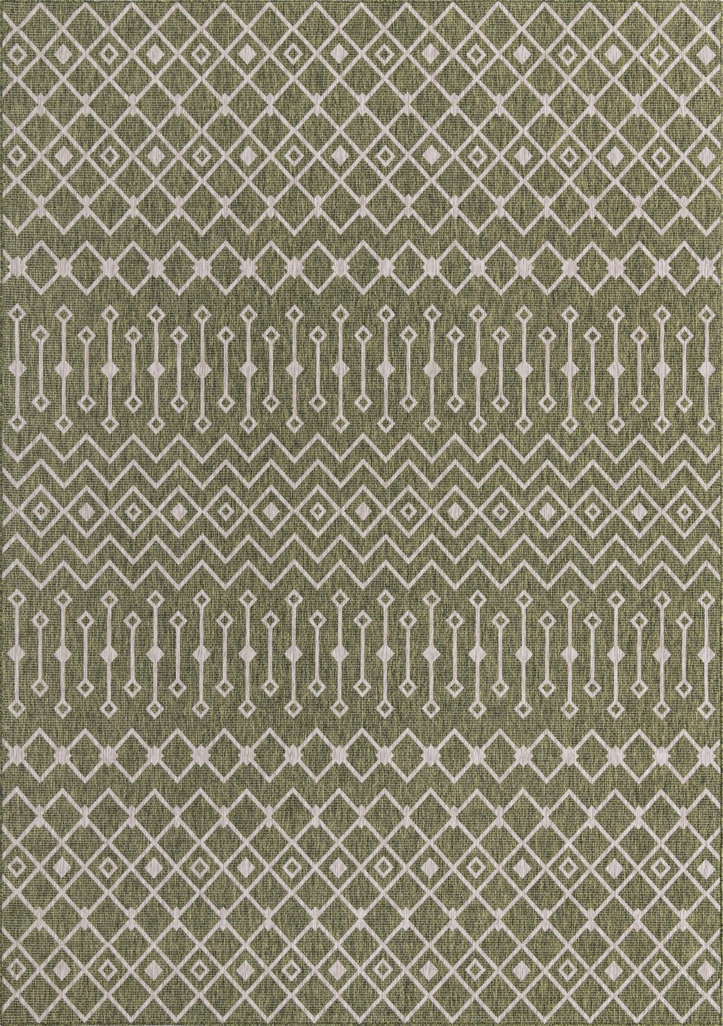  10' x 14'  Washable Lattice Indoor / Outdoor Rug