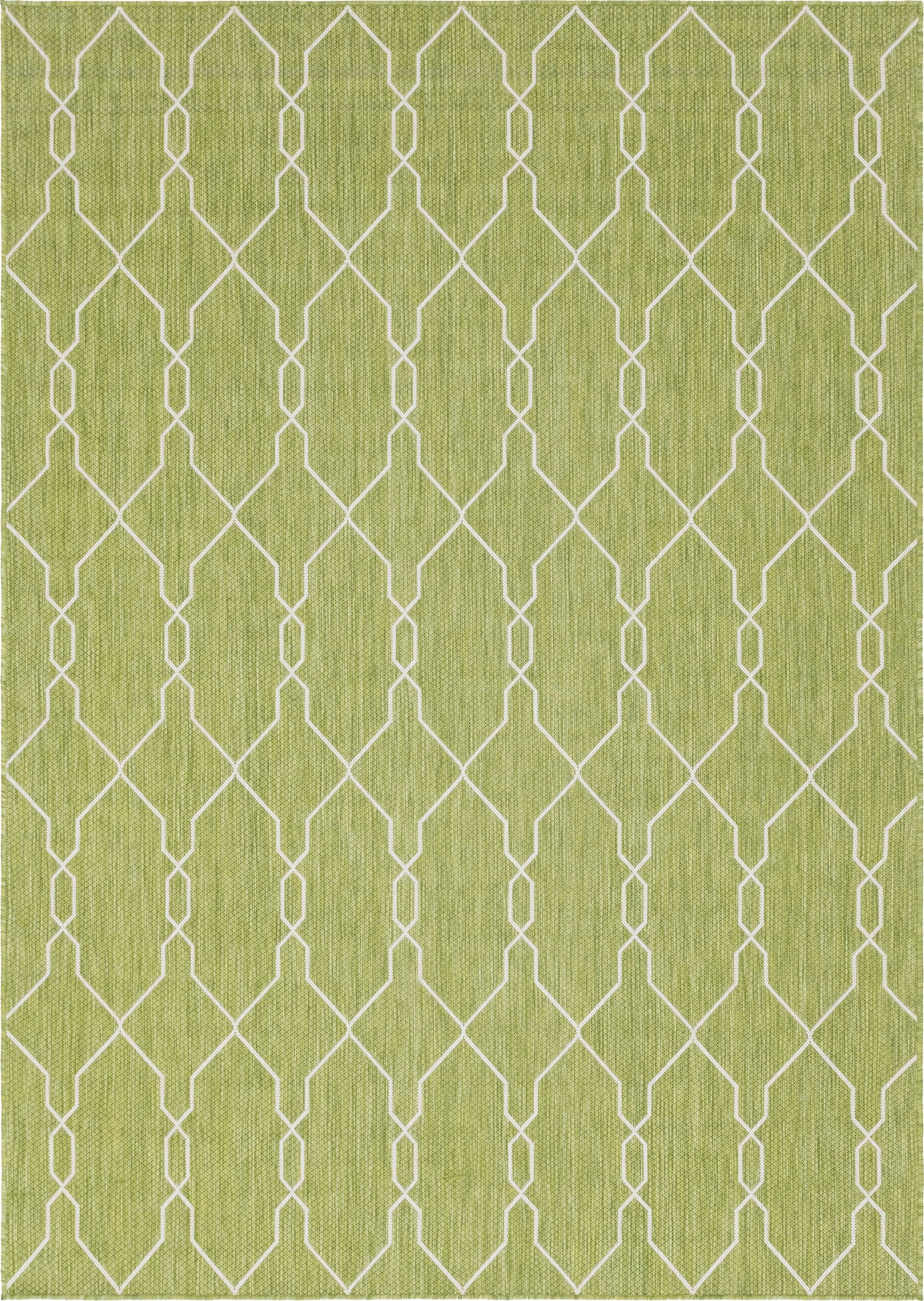  7' x 10'  Washable Lattice Indoor / Outdoor Rug