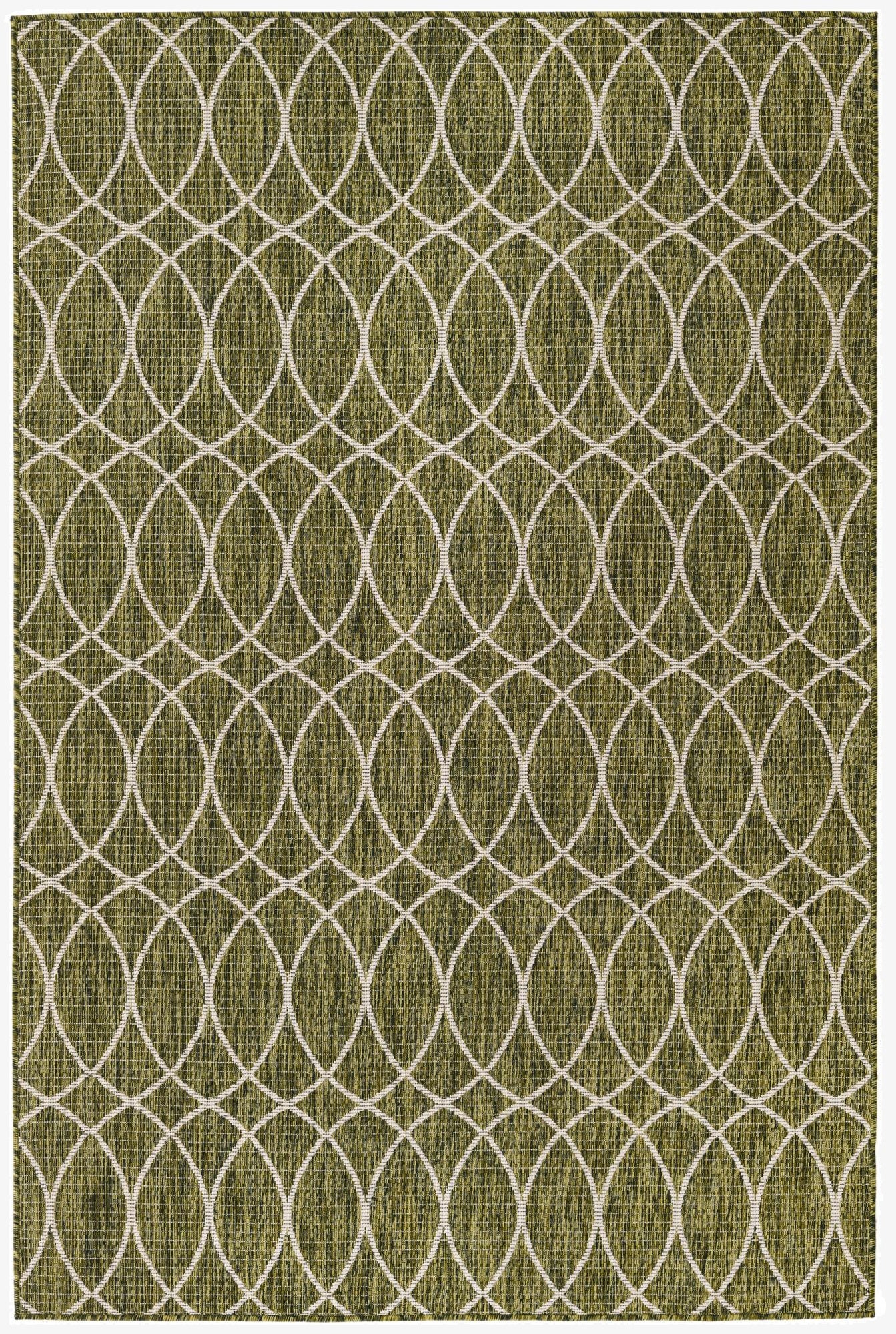  5' 3 x 8'  Washable Lattice Indoor / Outdoor Rug