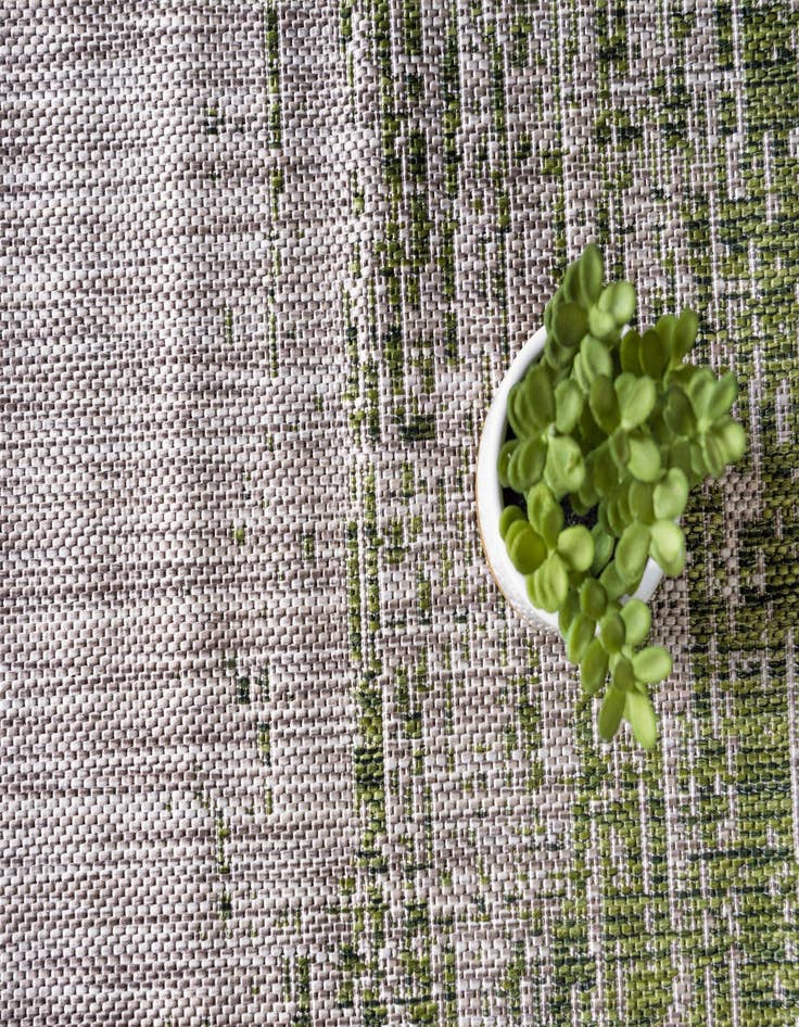 Detail image of  4' x 6'  Washable Modern Indoor / Outdoor Rug