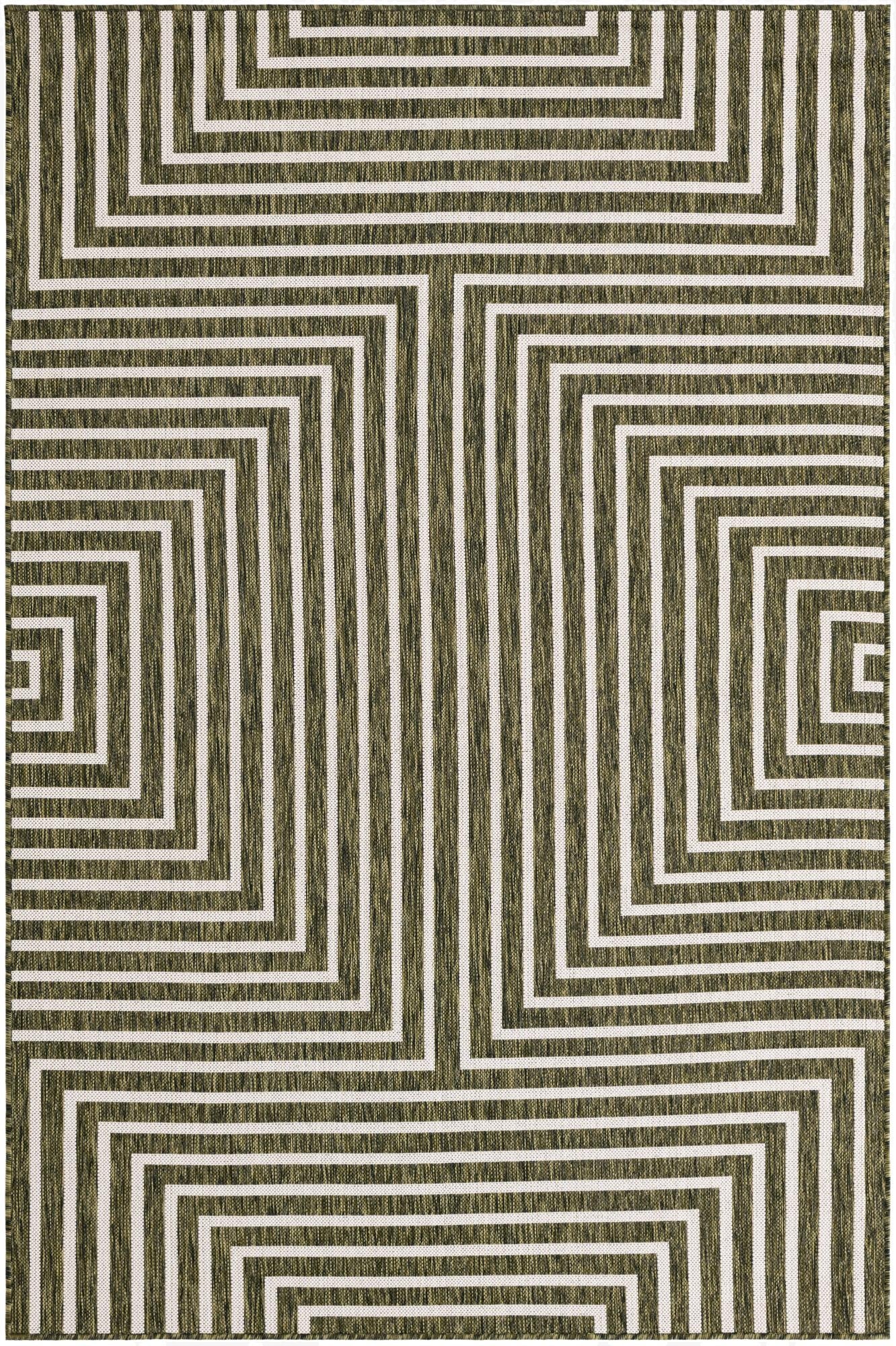  5' 3 x 8'  Washable Modern Indoor / Outdoor Rug