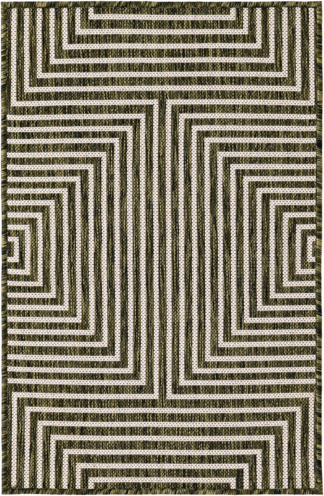  2' x 3'  Washable Modern Indoor / Outdoor Rug