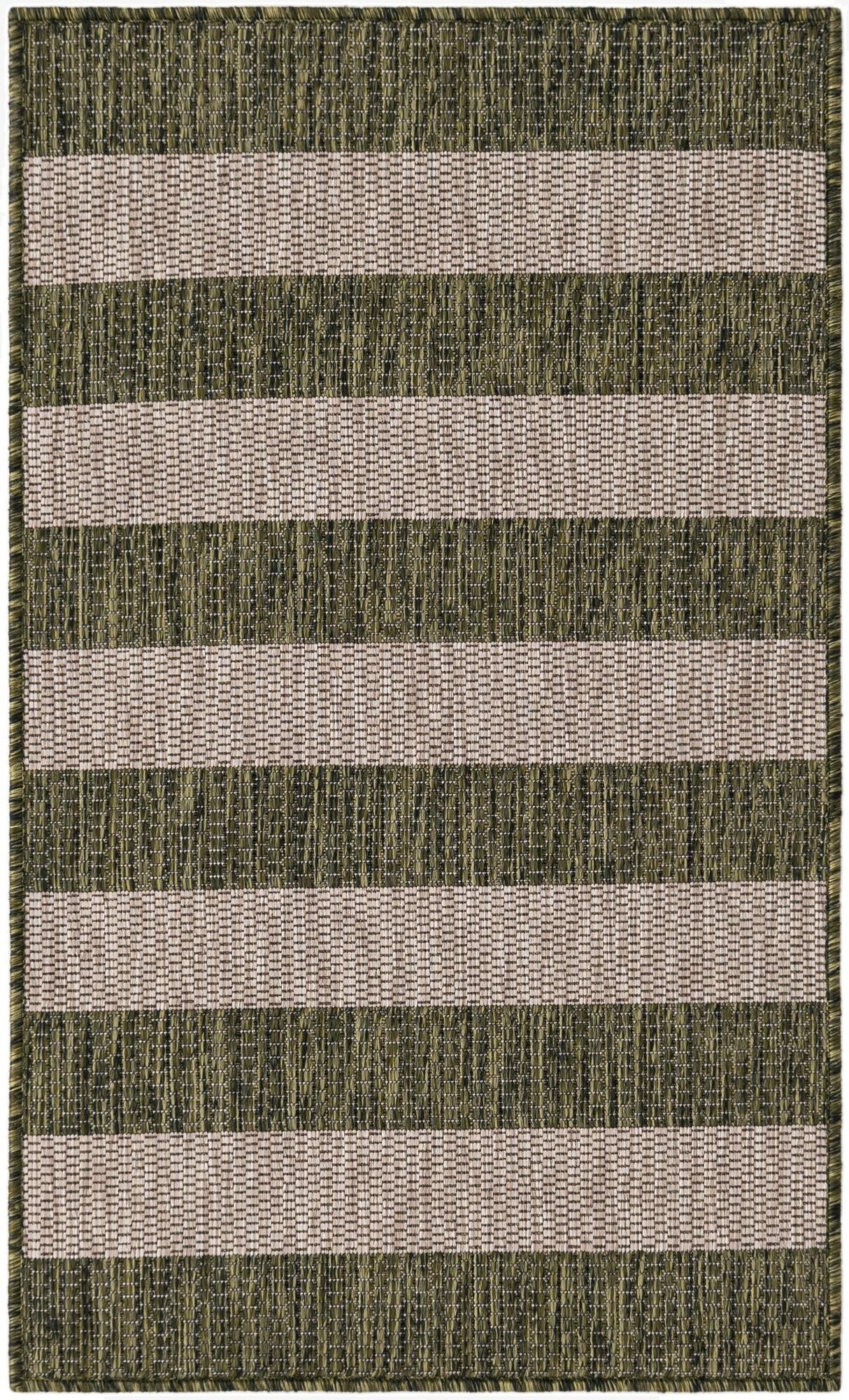  2' x 3' 5  Washable Ribbon Indoor / Outdoor Rug