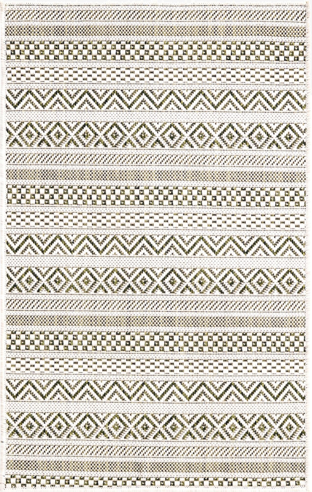  2' x 3'  Washable Ribbon Indoor / Outdoor Rug