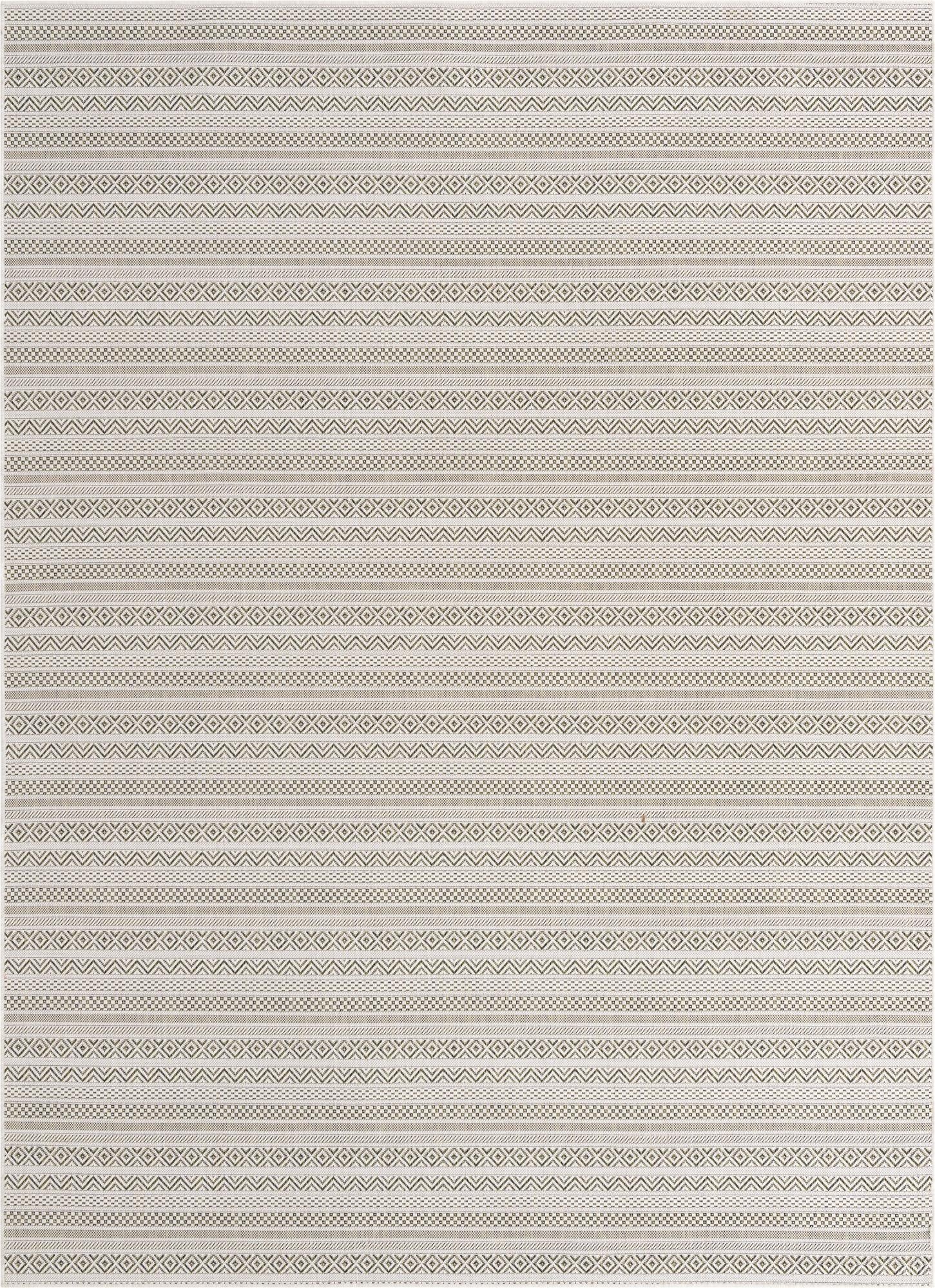  7' 10 x 11'  Washable Ribbon Indoor / Outdoor Rug