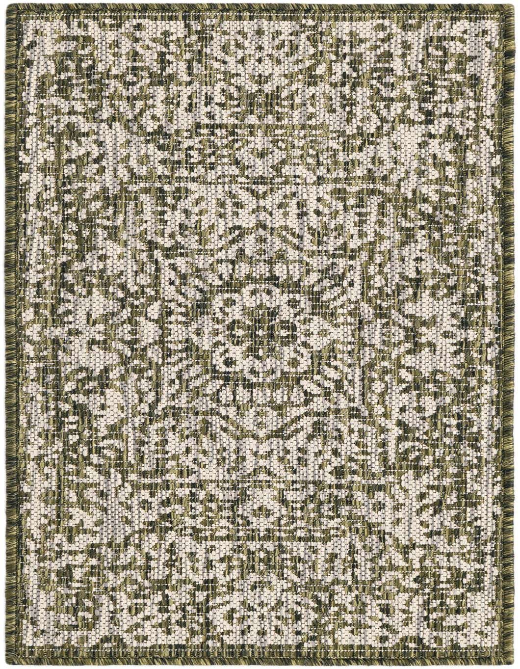 Primary image  1' 6 x 3'  Washable Traditional Indoor / Outdoor Rug