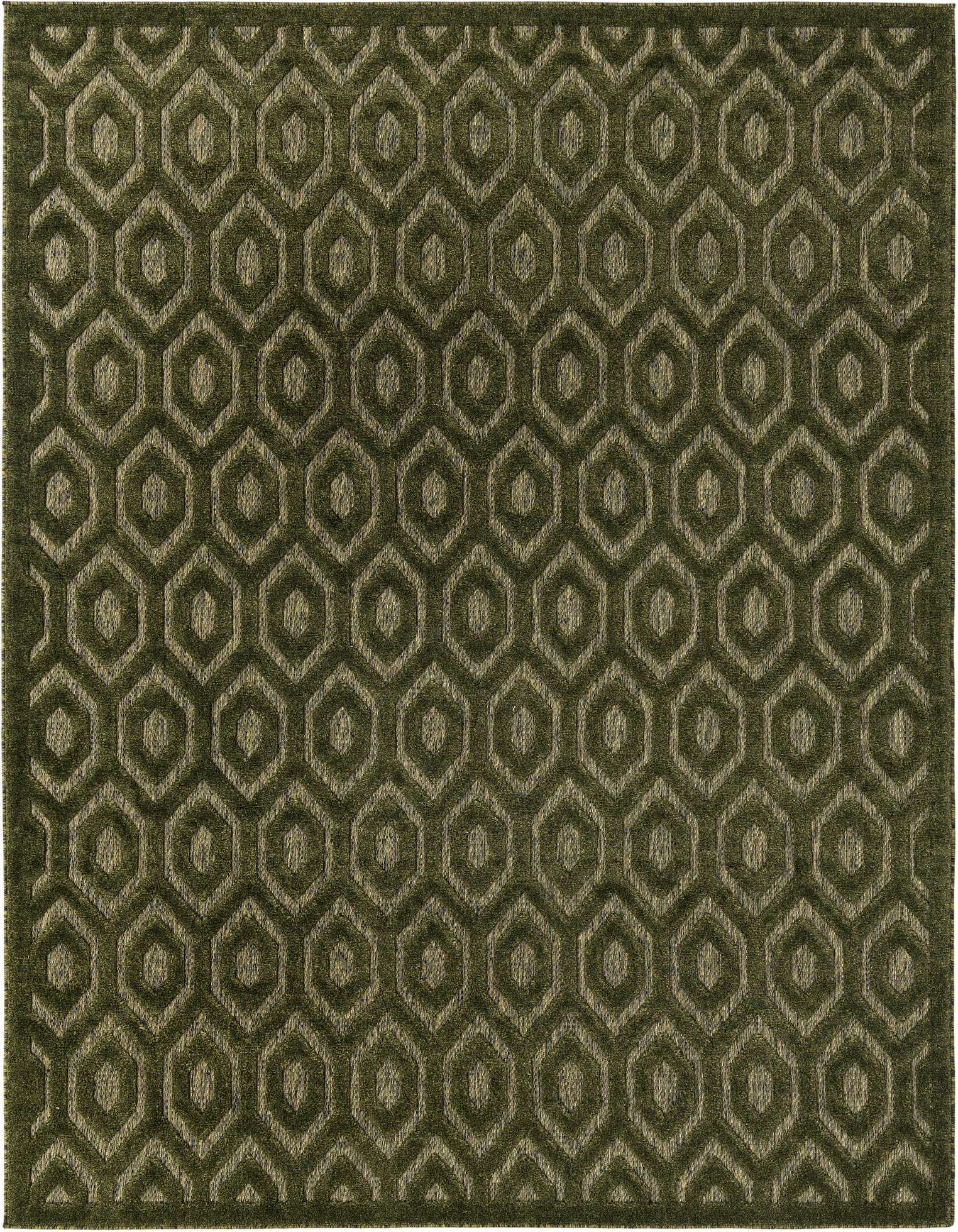 Primary image  7' 10 x 10'  Washable Trellis Textured Indoor / Outdoor Rug