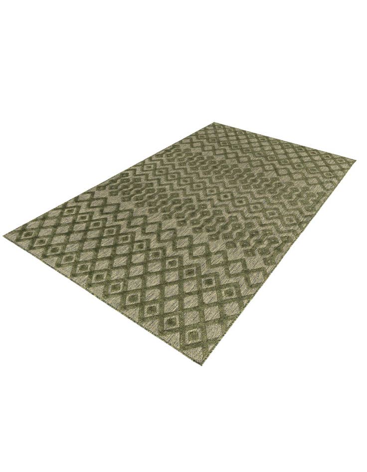 Detail image of  6' x 9'  Washable Trellis Textured Indoor / Outdoor Rug