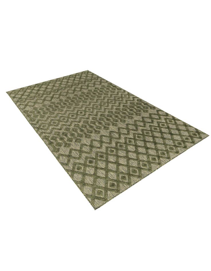 Detail image of  6' x 9'  Washable Trellis Textured Indoor / Outdoor Rug