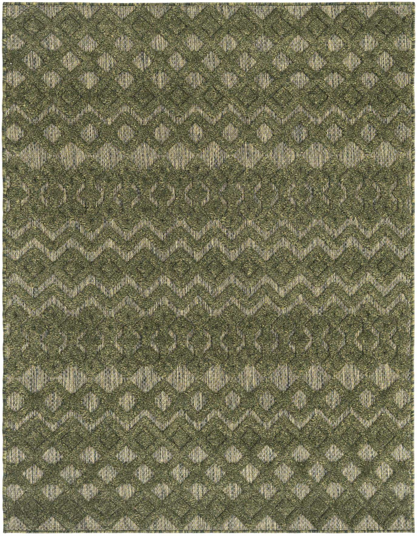 Primary image  4' x 6'  Washable Trellis Textured Indoor / Outdoor Rug