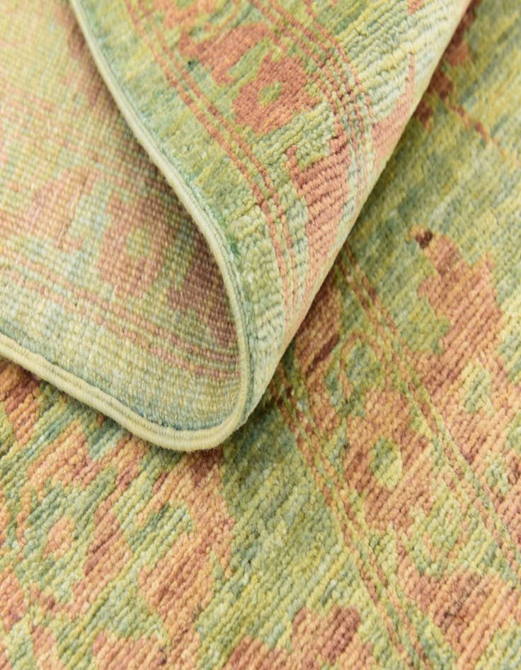 Detail image of  6' x 8' 10  Hand Knotted Peshawar Ziegler Rug