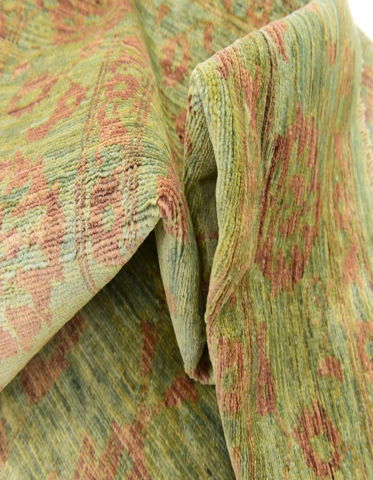 Detail image of  6' x 8' 10  Hand Knotted Peshawar Ziegler Rug