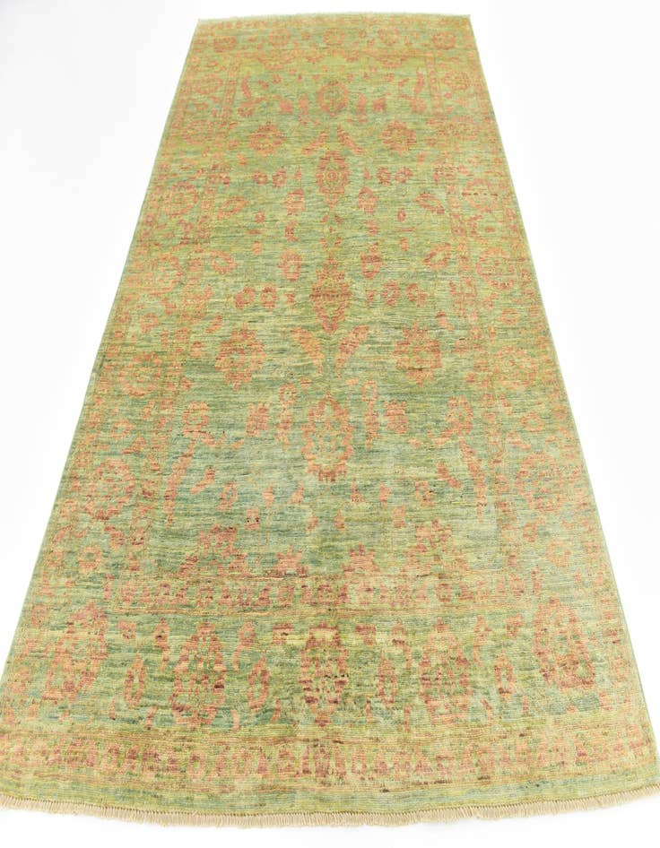 Detail image of  6' x 8' 10  Hand Knotted Peshawar Ziegler Rug