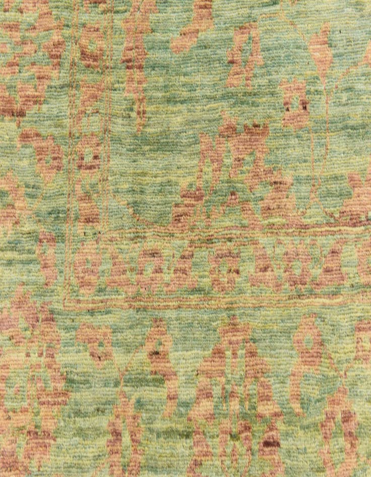 Detail image of  6' x 8' 10  Hand Knotted Peshawar Ziegler Rug