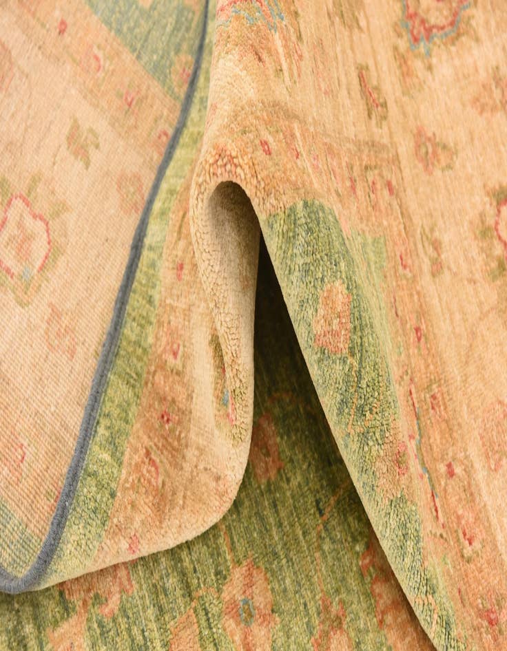 Detail image of  6' 9 x 8' 3  Hand Knotted Peshawar Ziegler Rug