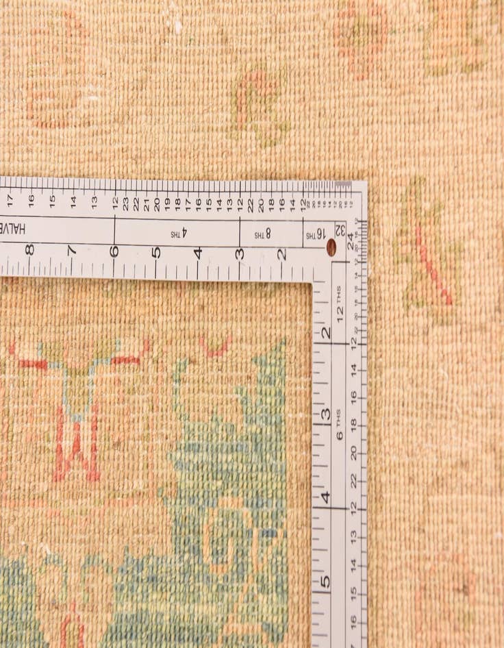 Detail image of  6' 9 x 8' 3  Hand Knotted Peshawar Ziegler Rug