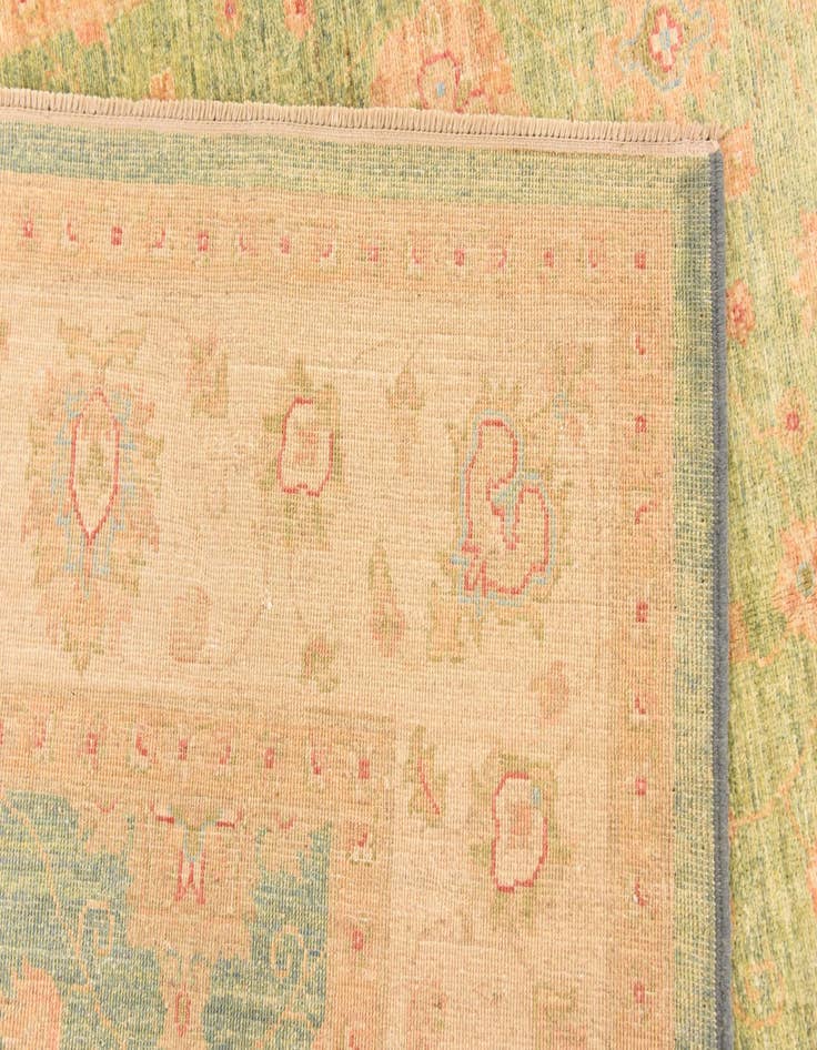 Detail image of  6' 9 x 8' 3  Hand Knotted Peshawar Ziegler Rug