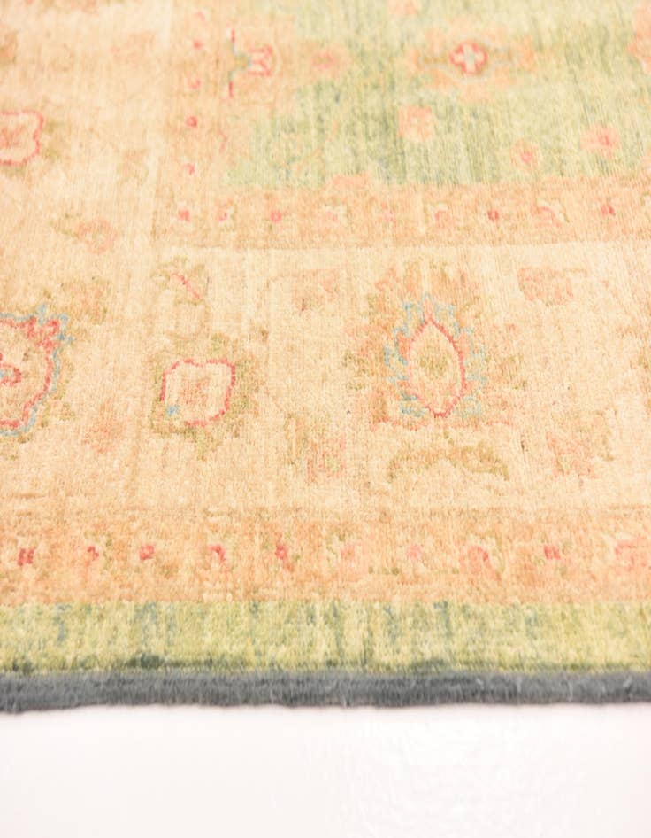 Detail image of  6' 9 x 8' 3  Hand Knotted Peshawar Ziegler Rug