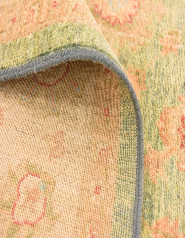 Detail image of  6' 9 x 8' 3  Hand Knotted Peshawar Ziegler Rug