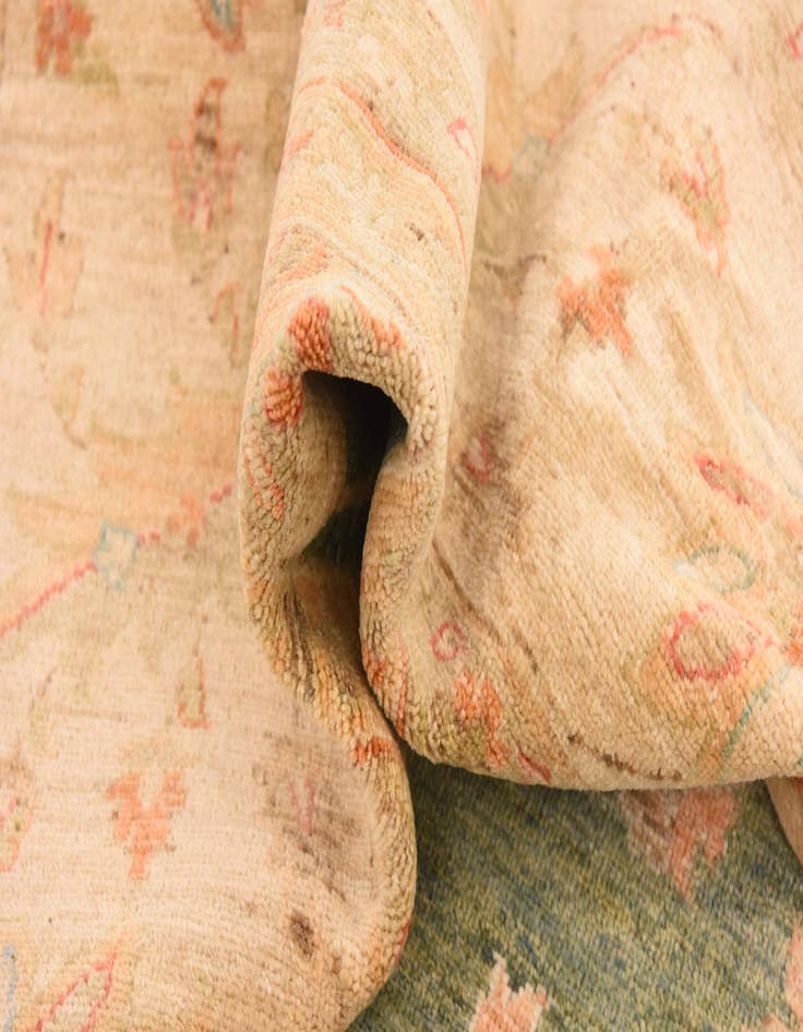 Detail image of  9' 11 x 12' 11  Hand Knotted Peshawar Ziegler Rug