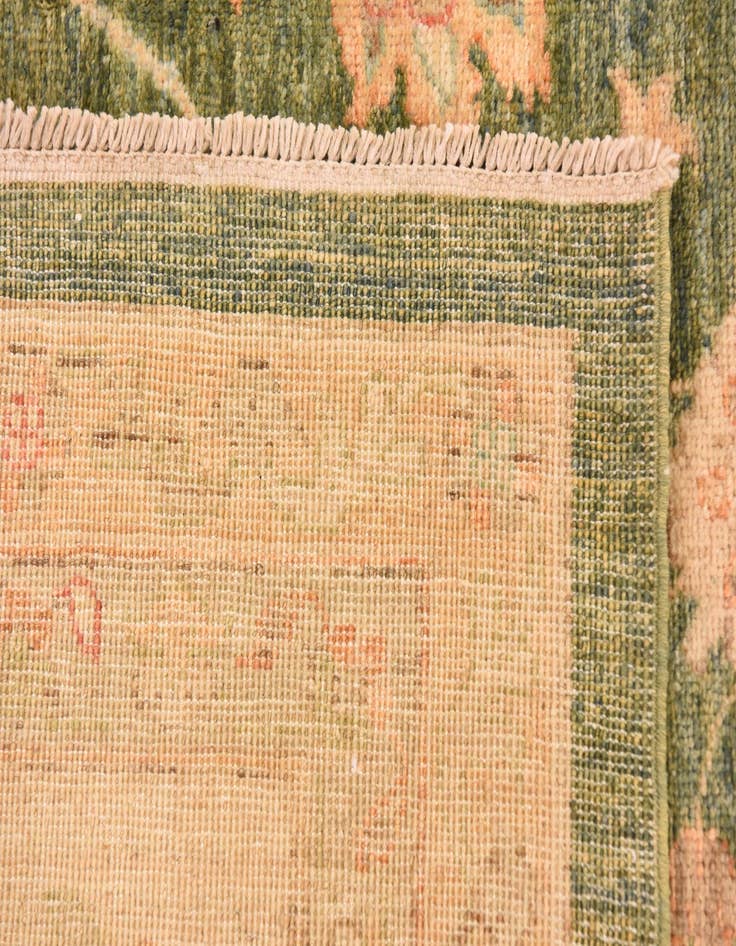 Detail image of  9' 11 x 12' 11  Hand Knotted Peshawar Ziegler Rug