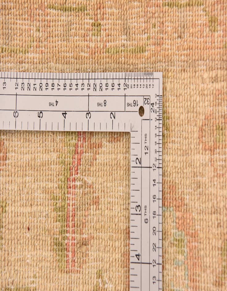 Detail image of  6' 9 x 10' 2  Hand Knotted Peshawar Ziegler Rug