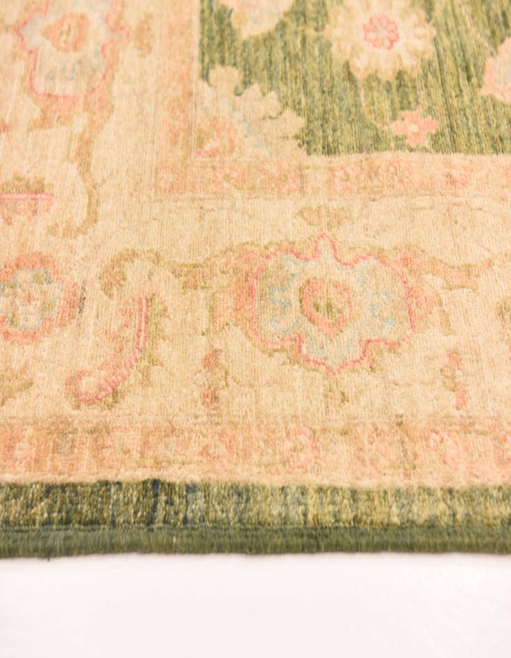 Detail image of  6' 9 x 10' 2  Hand Knotted Peshawar Ziegler Rug