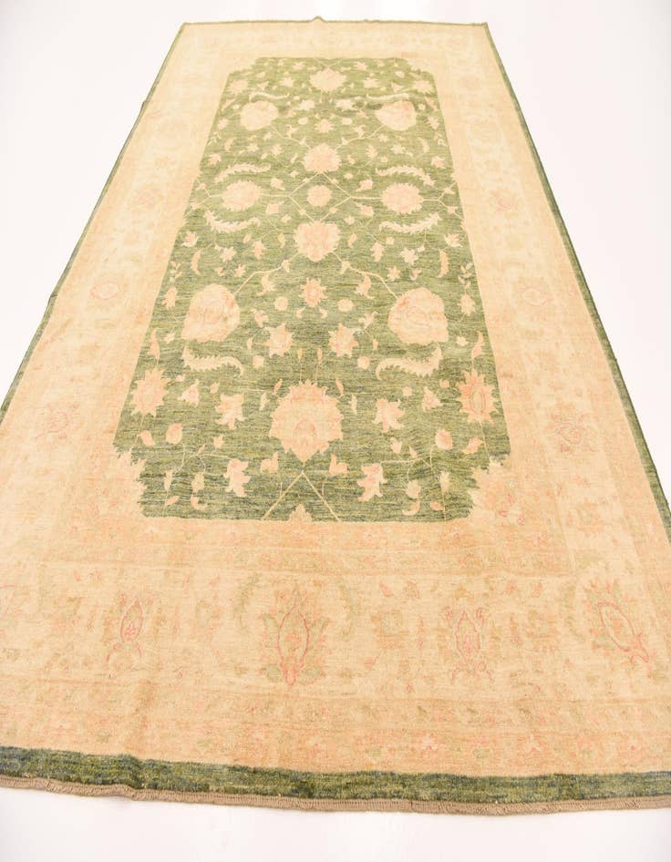 Detail image of  8' 3 x 11' 2  Hand Knotted Peshawar Ziegler Rug