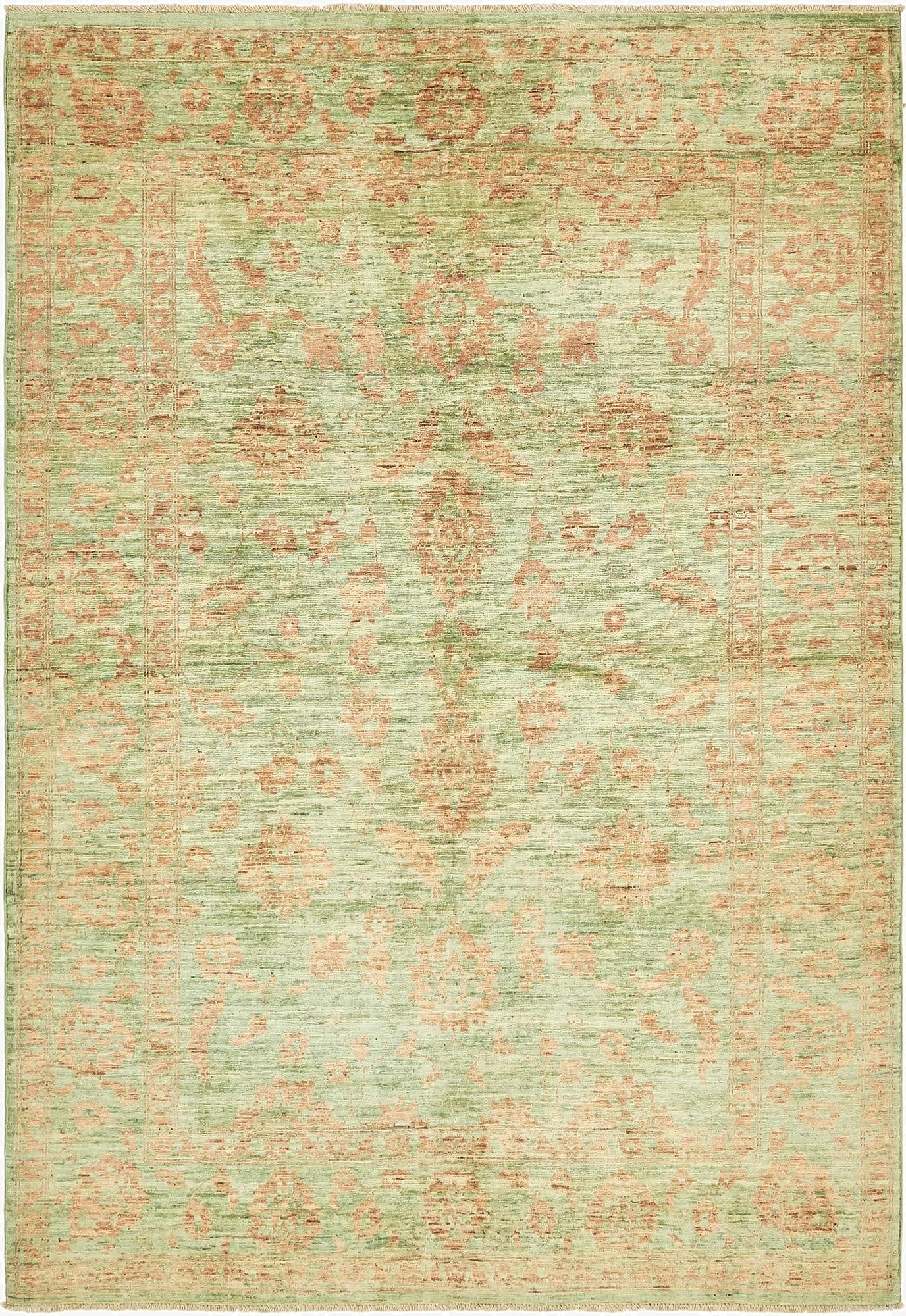 6' x 8' 10  Hand Knotted Peshawar Ziegler Rug