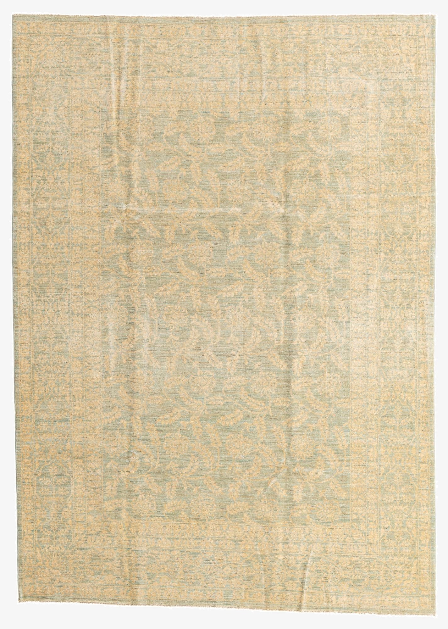  6' 9 x 9' 6  Hand Knotted Peshawar Ziegler Oriental Rug